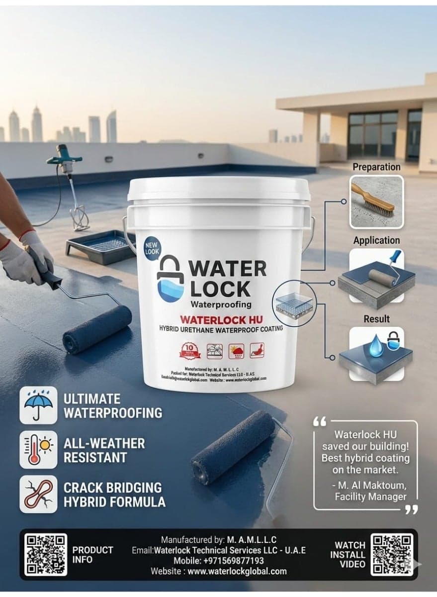 Water Lock Hybrid Polyurethane Waterproof Coating 20kg