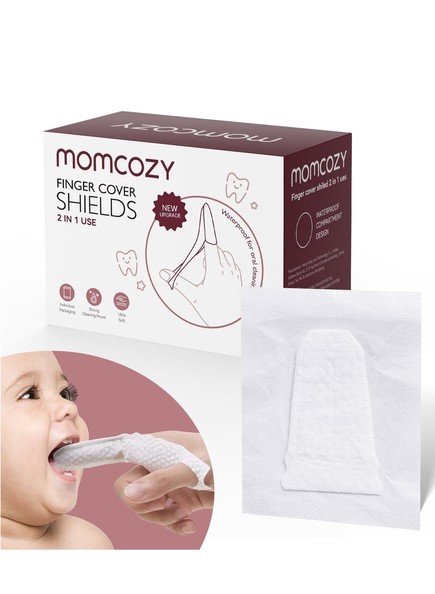 Baby Finger Toothbrush, Wipes Toothbrush, Tongue Cleaner & Gum Wipes - 30 Count