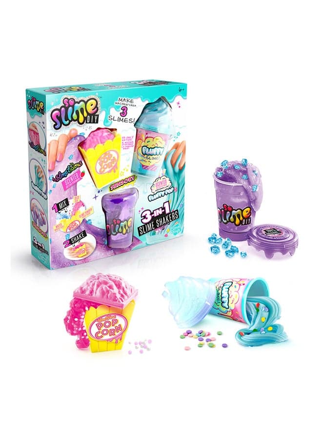 So Slime DIY 3-in-1 Slime Shakers | Customizable Scented Slime Kit | Fluffy, Cosmic & Mixable Styles | Ages 6+