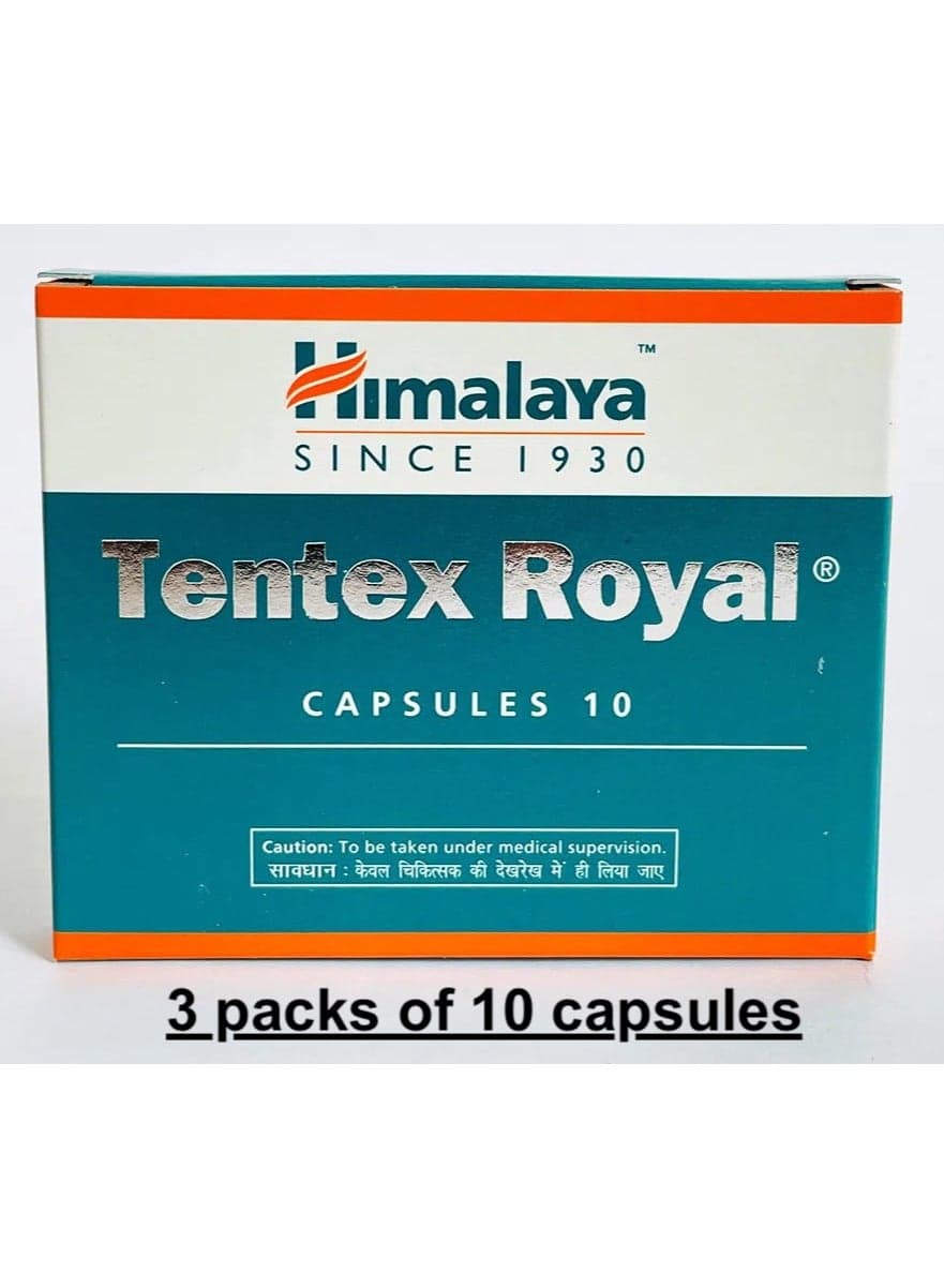 Himalaya Tentex Royal - 30 capsules (3 packs of 10s)