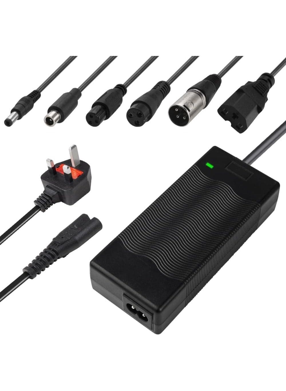 Electric Scooter Charger 42V 2A DC Power Adapter for Self-Balancing Hoverboard With 6 Connections