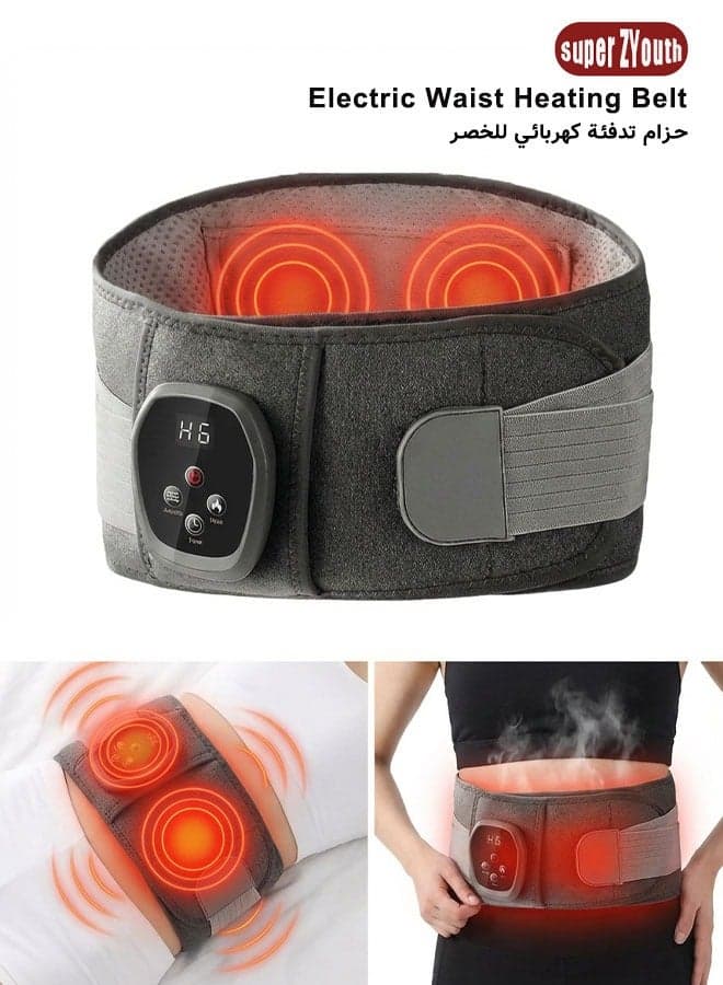 2-in-1 Wireless Electric Waist Heating Belt Multifunctional Heating Pad Waist Heated Pad With LCD Controller Electric Heating Pad For Period Back Pain And Cramps Relief