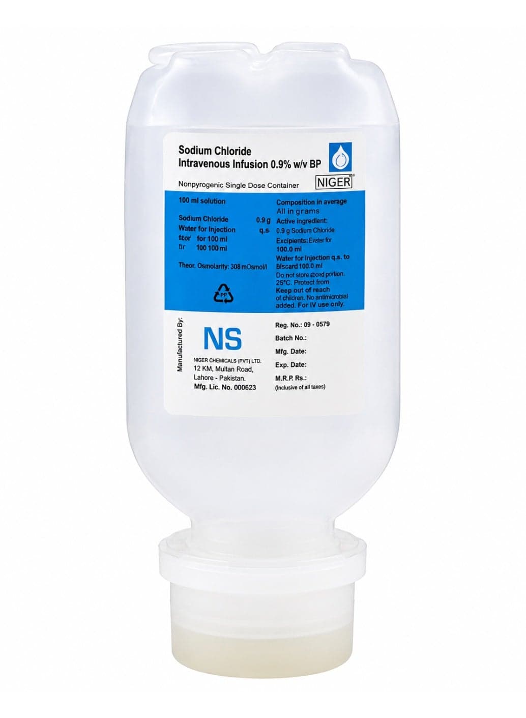 NS 0.9% Sodium Chloride Solution 100ml