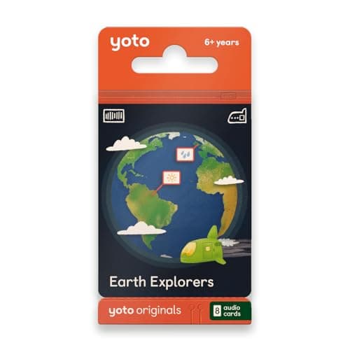 YOTO Earth Explorers 8 Kids Audio Cards for Use with Player Mini Allin1 Audio Device Educational ScreenFree Listening with Fun Stories for Learning Interactive Quizzes Ages 6