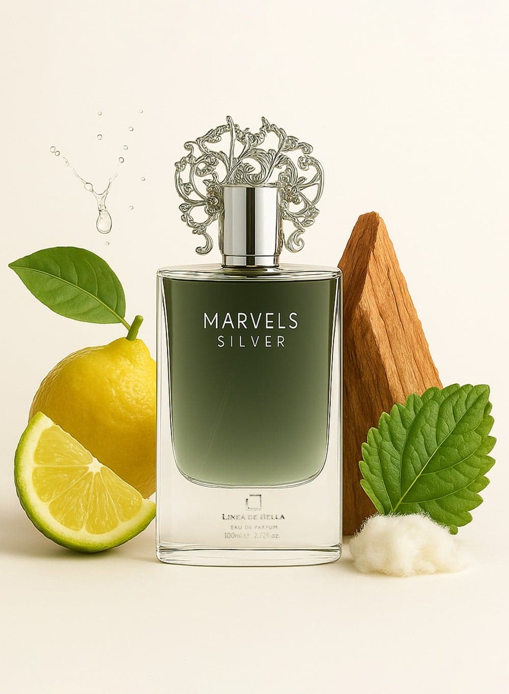 Marvels Silver Eau de Parfum 100ml | Long Lasting Perfume for Women with Patchouli, Caramel & Musk | Luxury Floral Woody Scent | Eau de Parfum
