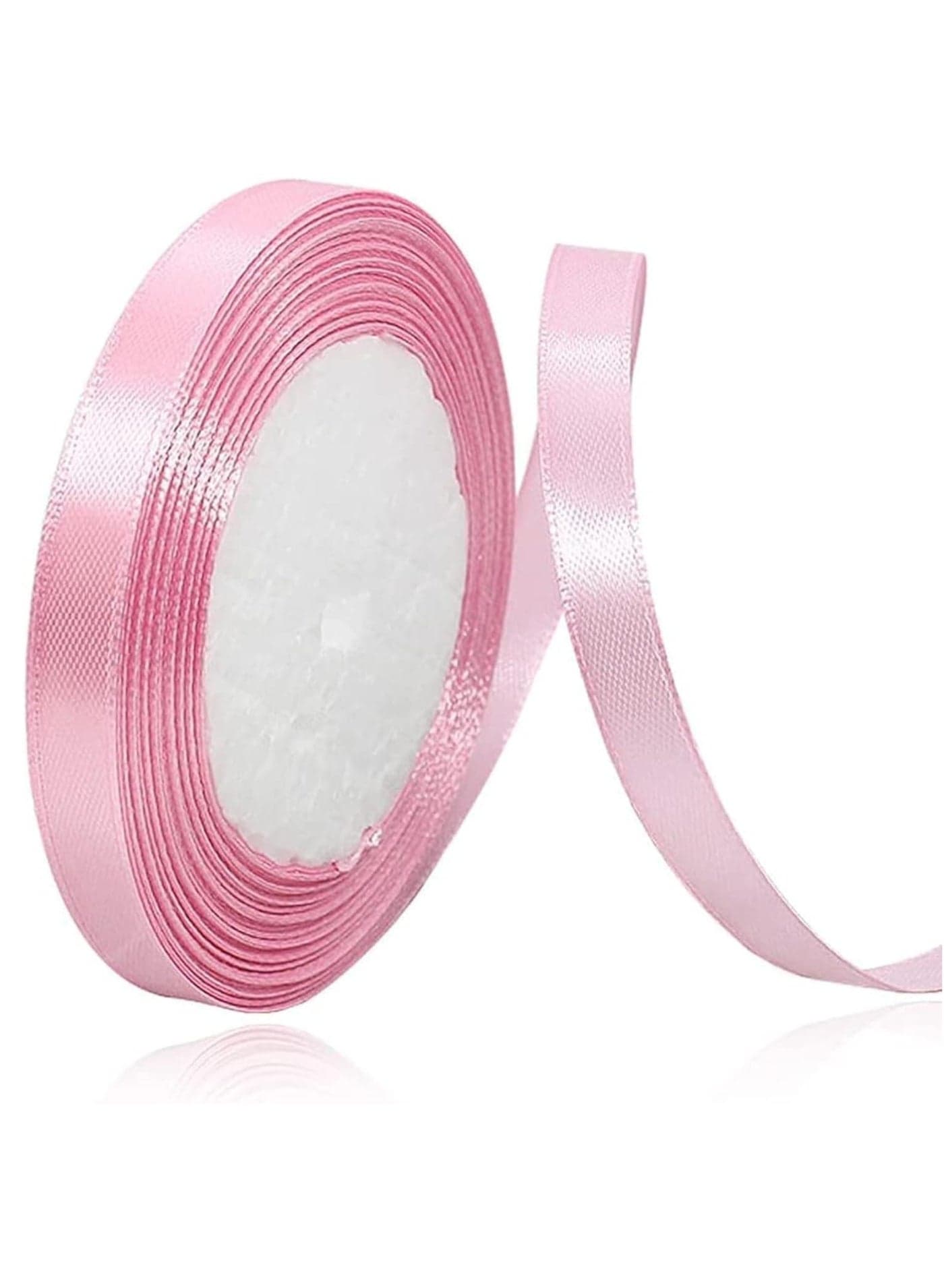 Baby Pink Satin Ribbon, 12mm x 25yd Fabric Polyester Ribbon for Gift Wrapping | Gift Ribbon | Wedding Decorations | Bows for Gift Wrapping | Bouquets | Sewing Projects & Craft Supplies