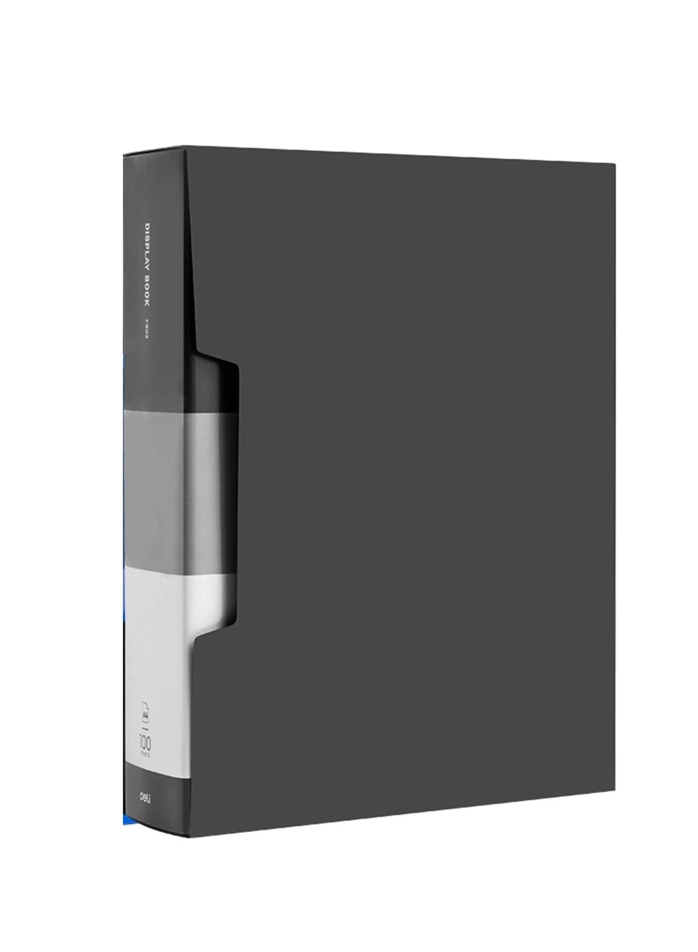 100-Pocket Clear Display Book With Case Assorted Colours