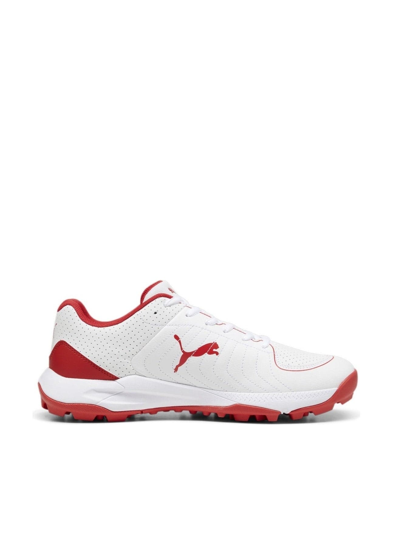 24 FH Rubber Unisex White Cricket Shoes