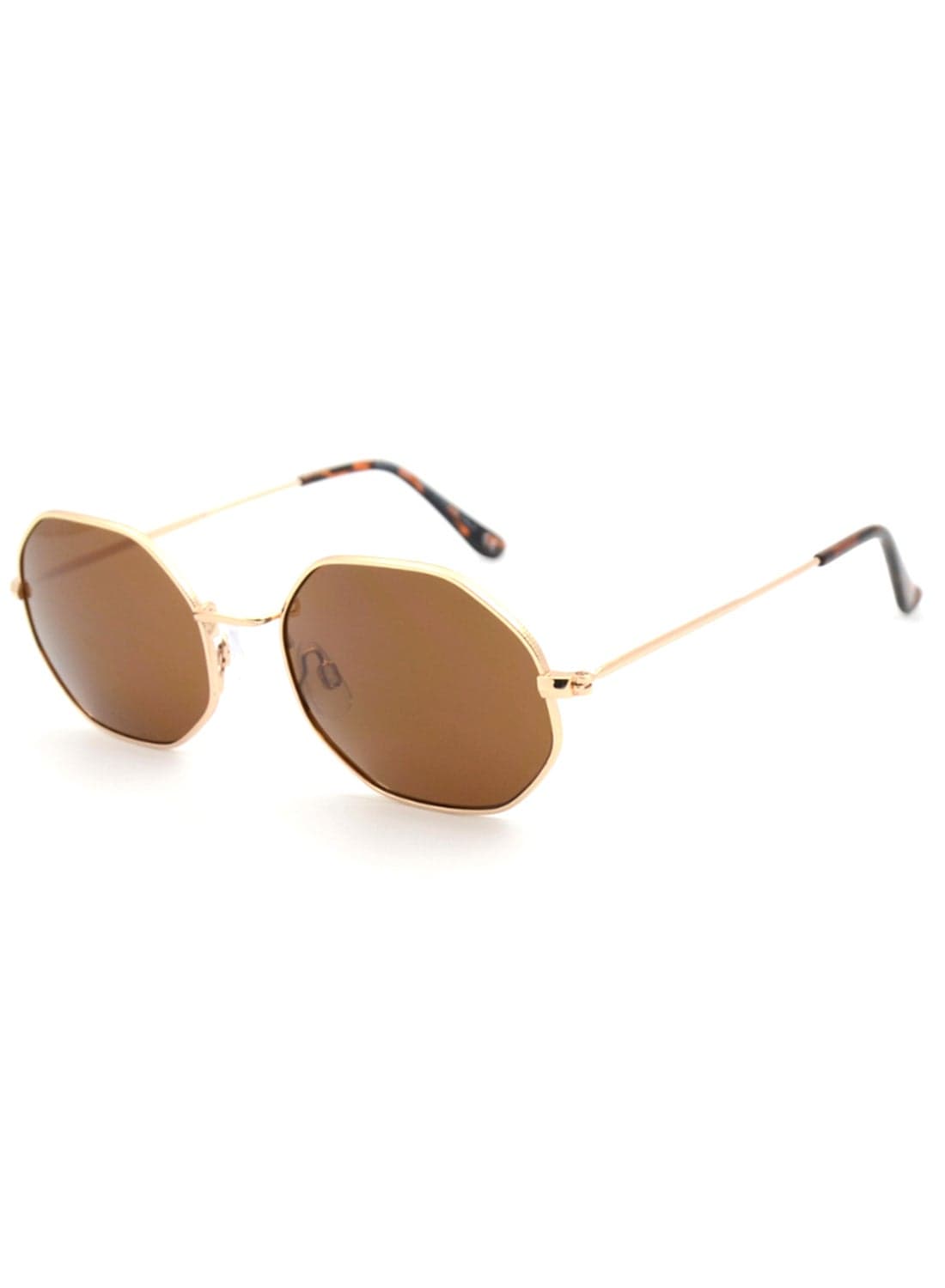 Unisex UV Protection Sunglasses EE24M091-5 - Gold/Demi