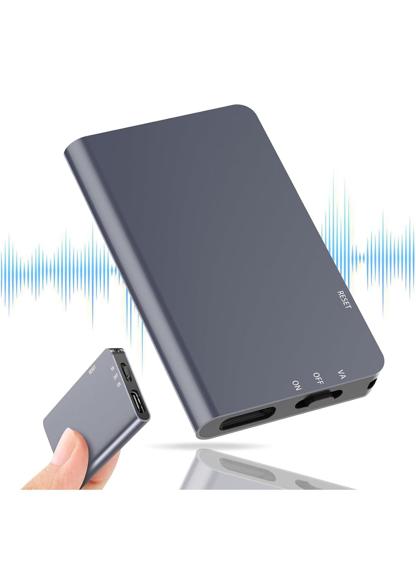 64GB Magnetic Digital Voice Recorder - 760Hrs Recording Storage Voice Activated Recorder, Audio Recorder with Playback for Lectures Meetings, Noise Reduction Rechargeable