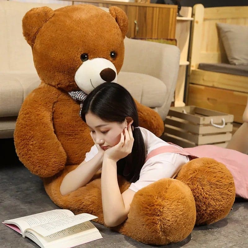 Giant Plush Stuffed Soft Teddy Bear - Huge Big Cuddly Stuffed Animal Toy for Kids, Adults, and Gifts