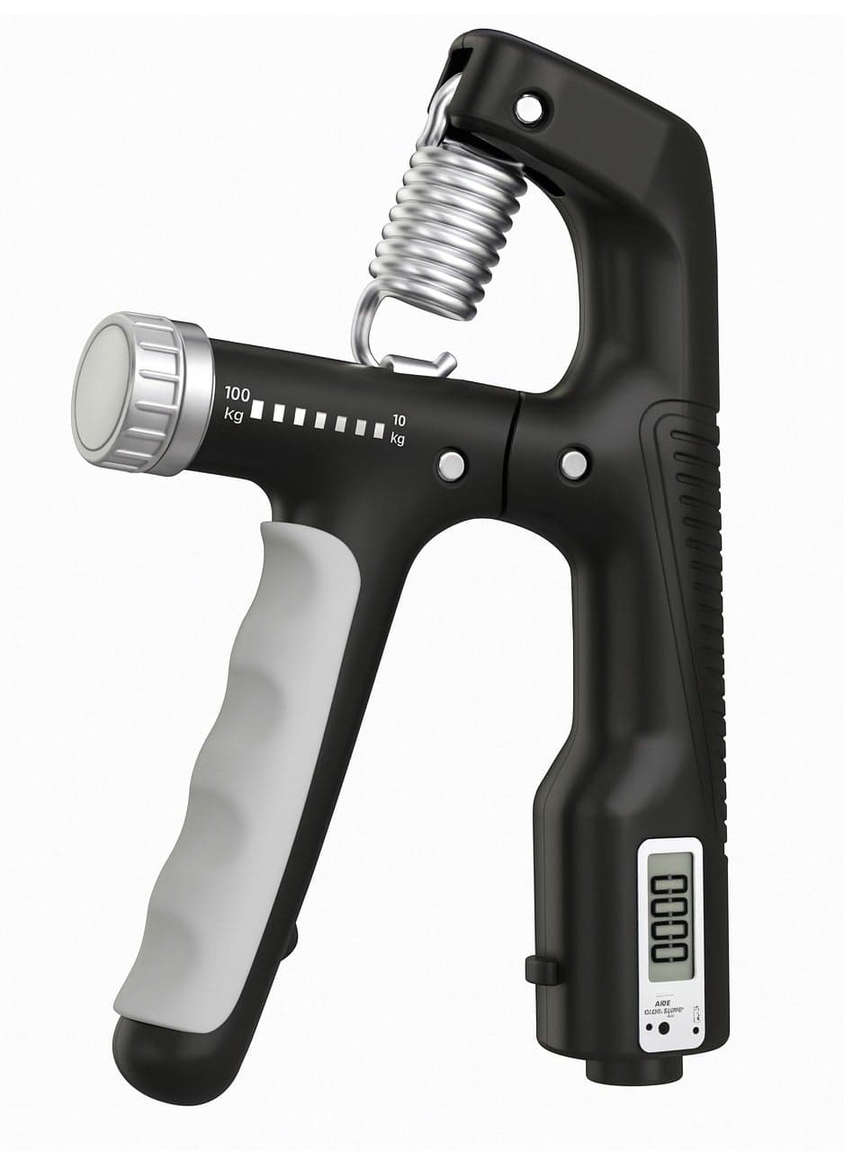 Adjustable Hand Grip Strengthener with Digital Counter – Grip Strength Trainer & Forearm Exerciser (10–100kg) for Muscle Building & Injury Recovery