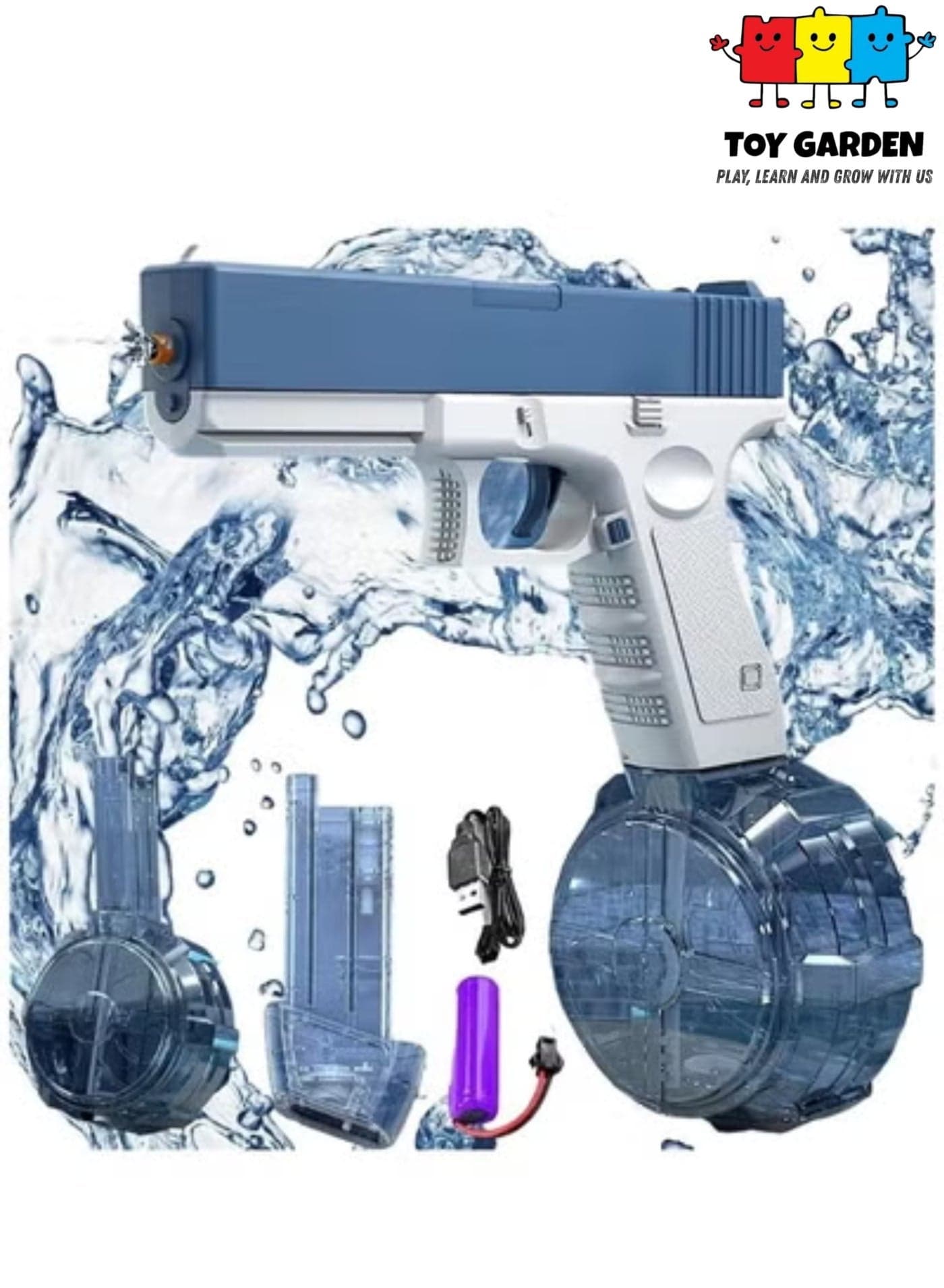 Electric Water Gun 32 Ft Range Automatic Water Gun Super 434CC+58CC Large Capacity Squirt Guns for Kids & Adults Toys for Outdoor Activities in Summer Swimming Pool Beach Party