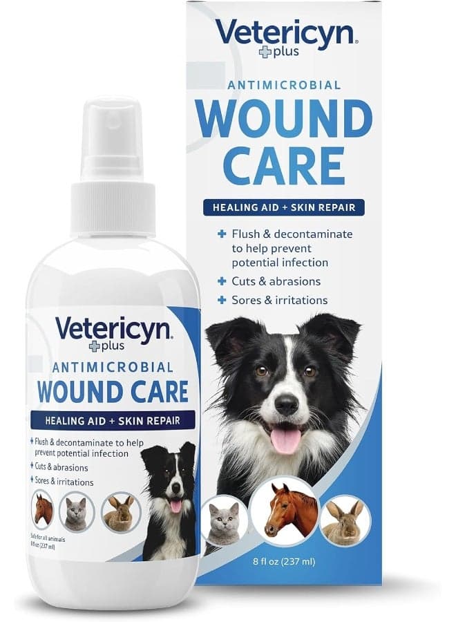 Vetericyn Plus Antimicrobial All Animal Wound & Skin Care 8oz