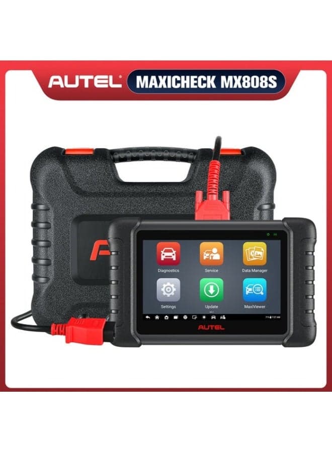 Autel MaxiCheck MX808S: Portable Automotive Diagnostic Tool with Special Functions – Oil Reset, EPB, SAS, BMS, DPF, IMMO, TPMS – 7-inch LCD Touchscreen – Fast Quad-Core Processor – Comprehensive Vehicle Compatibility