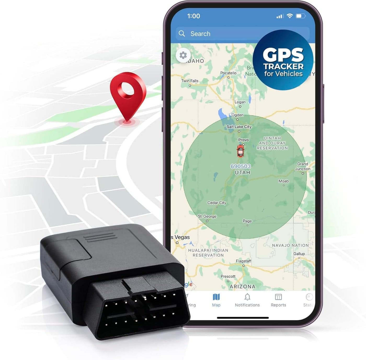 Careflection GPS OBD-II Real Time GPS Tracker for Vehicles. Car. Automotive Tracking Device for Cars. Hidden Device. Car Tracker Device. SIM Required.