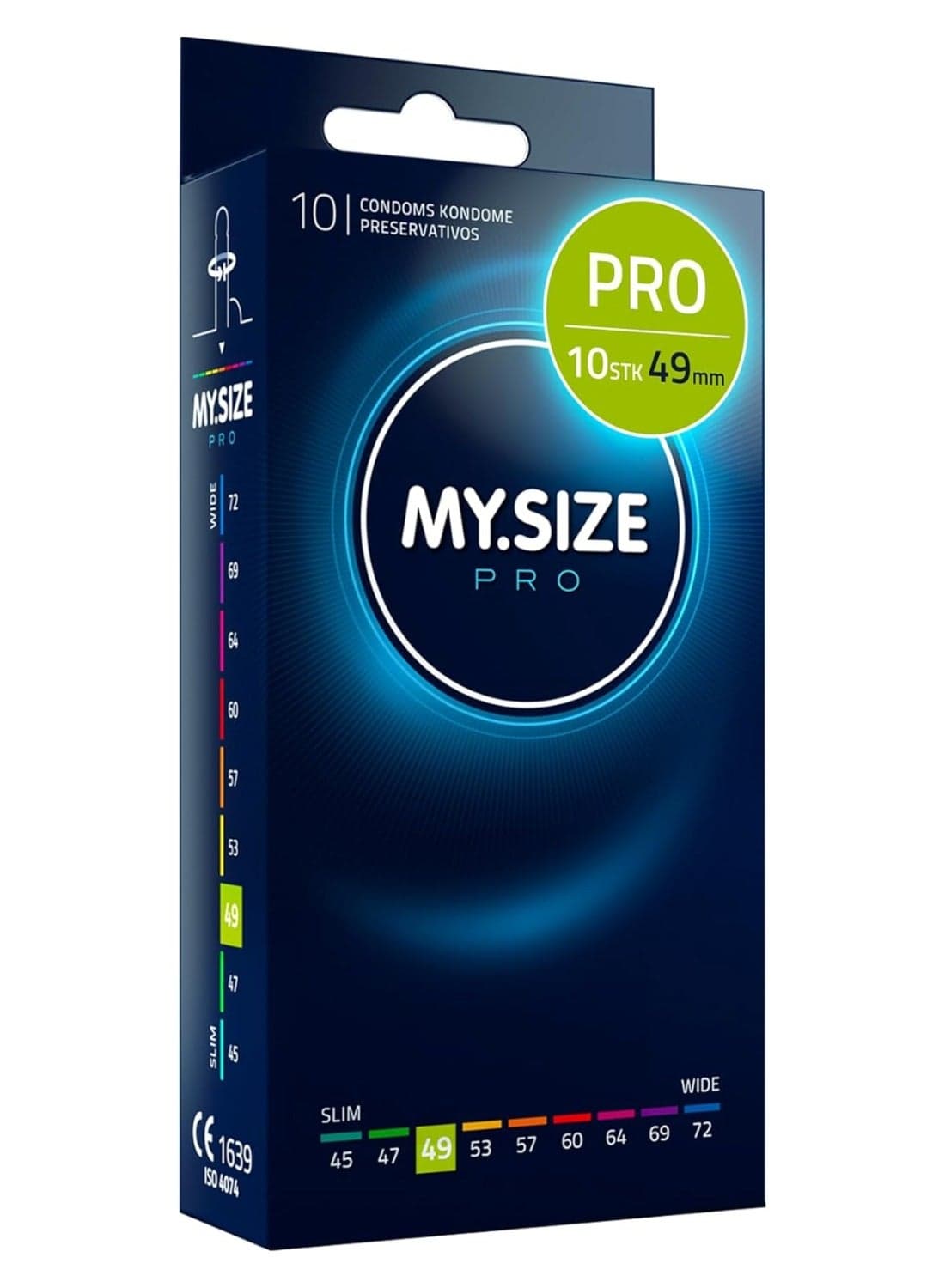 Ultra Thin Condoms 10 Pieces (49 Size) – Odorless, Long Lasting, Sustainable, Premium Quality for Maximum Comfort, Pleasure, and Sexual Health – Proper Fit Reduces Risks and Enhances Protection – Latex Men Condoms Available in Multiple Sizes (45 to 72)