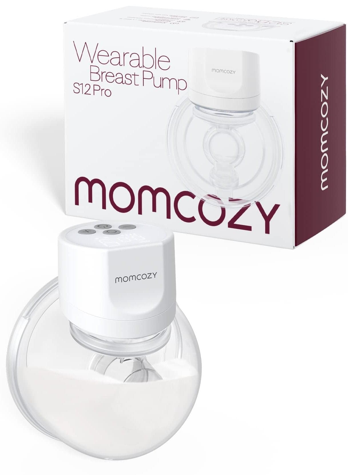 Wearable, Hands-Free, Single S12 Pro Breast Pump With Comfortable Double-Sealed 24 MM And 3 Modes And 9 Levels, White