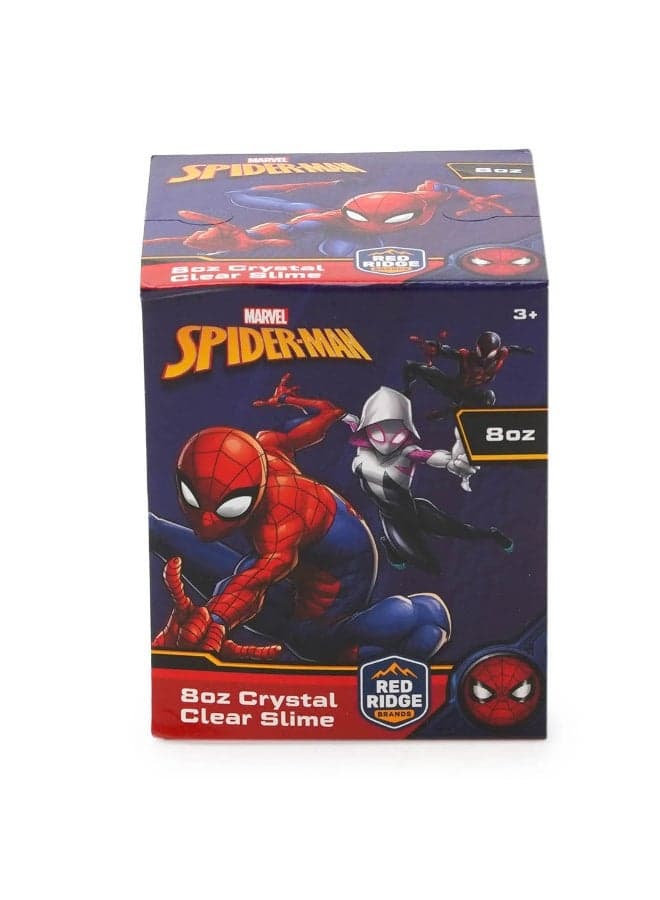 Spider-Man 8oz Crystal Clear Slime | Soft, Glossy & Stretchy | Non-Sticky Slime For Kids | Ideal For Gifting | Blue | Age 3+