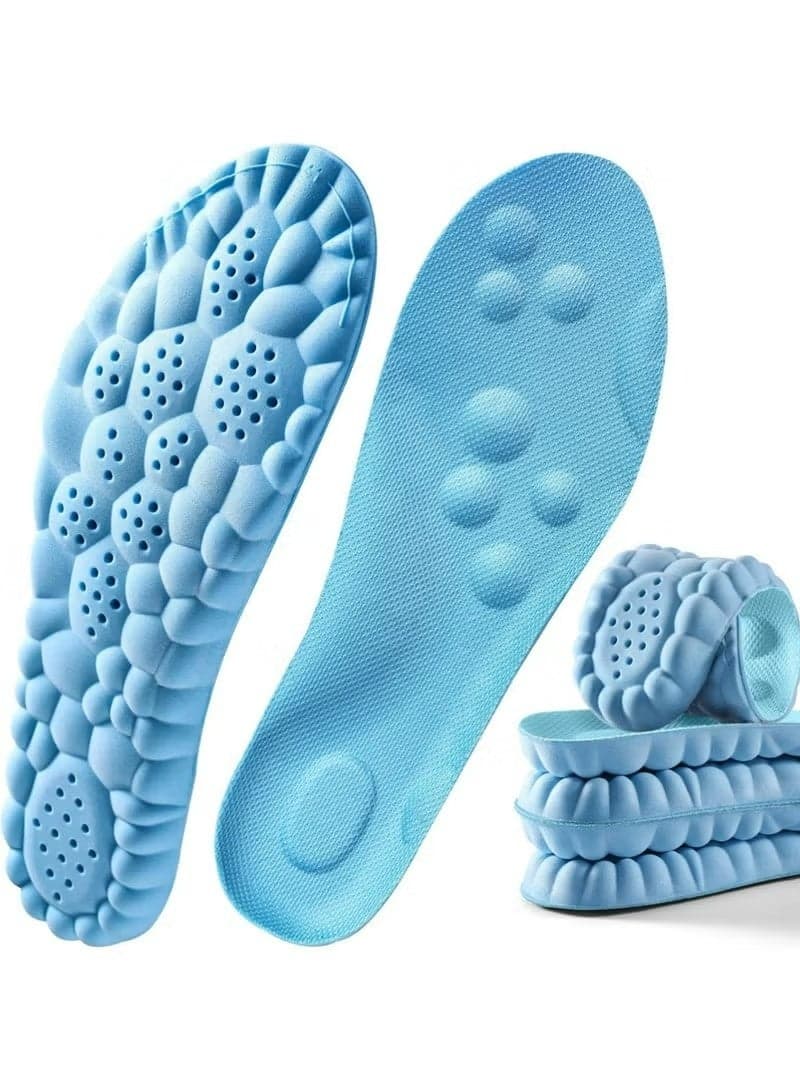 1Pair Breathable Shock Sport Insole 38-44, Cut-To-Fit Shoe Cushion, sweat-absorbent ,Comfortable Insoles Relieve Foot Pain& Pressure Pain Cushion for Women & Men, Suitable for Athletic Casual & Work