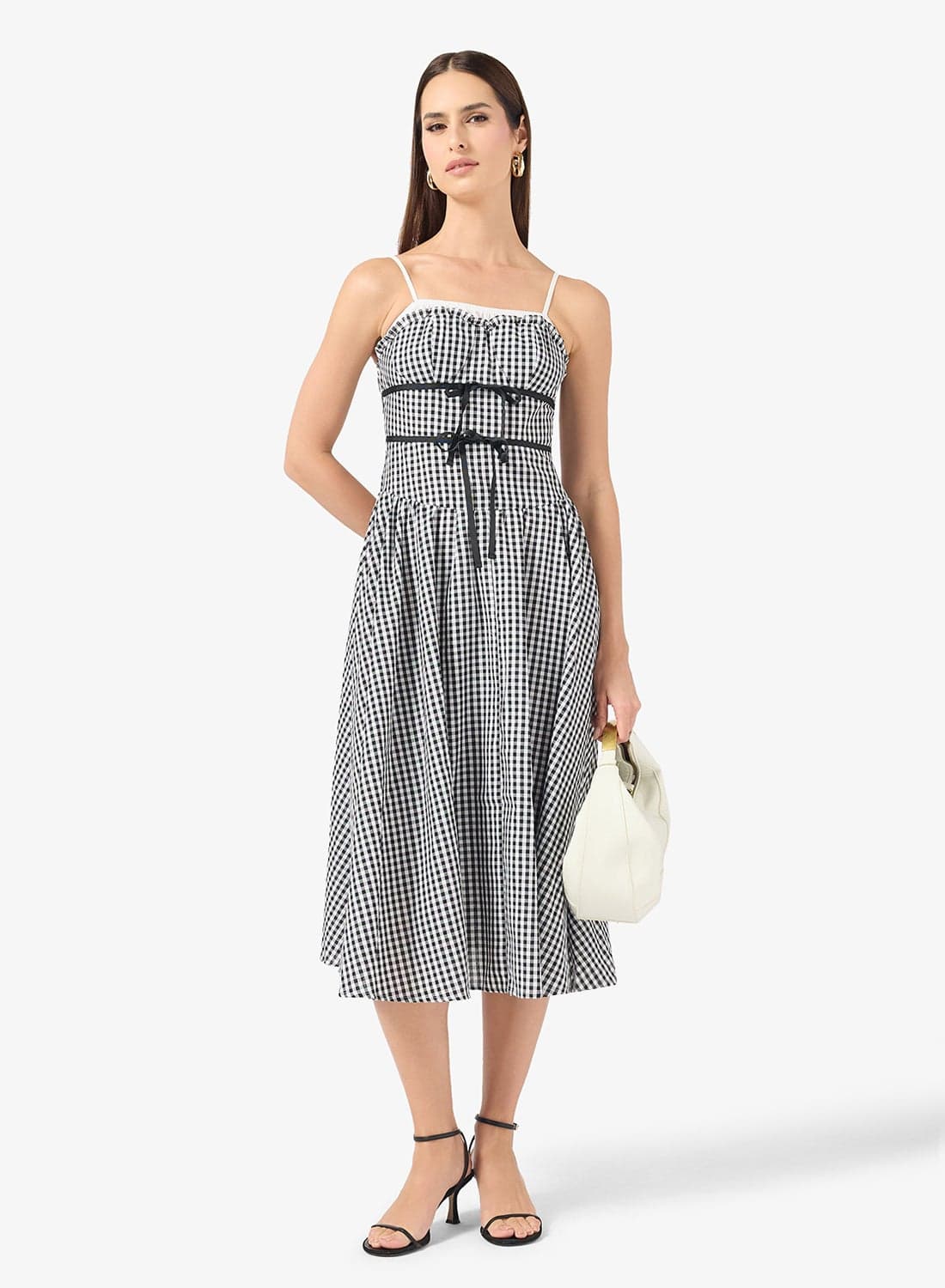 Gingham Print Summer Dress
