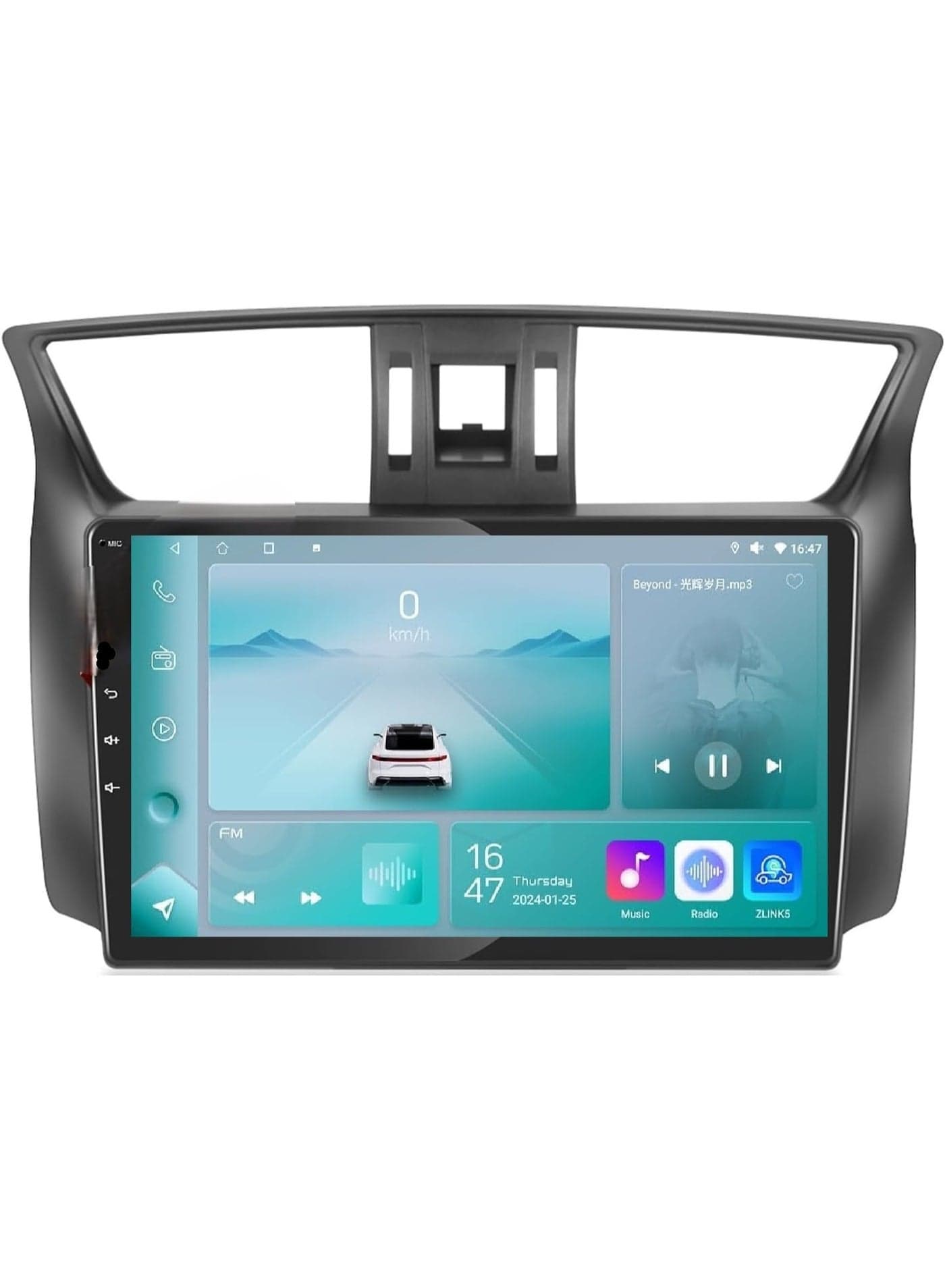 Android Car Stereo for Nissan Sentra 2012-2015 6GB RAM 128GB ROM Support SIM Card, Carplay, M-Link Wi-Fi BT, Radio GPS, 10 Inch IPS Screen with AHD Camera Included