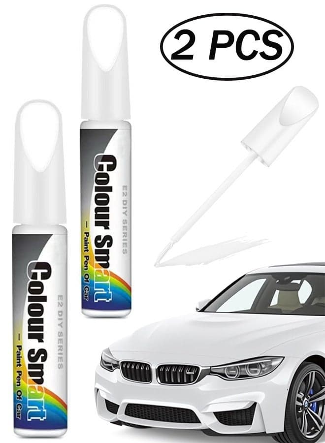 2 PCS Car Scratch Remover Car Paint Scratch Repair Car Scratch Remover Pen Car Accessories Car Pro Mending Car Remover Scratch Repair Paint Pen Automotive Touch Up Paint (White)