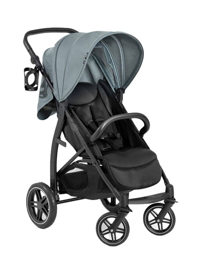 Hauck Rapid 4 Stroller – Lightweight 25 kg, Urban & All-Terrain Use, One-Hand Fold, Reclining Seat, Large Wheels, Adjustable Handlebar, Extra-Large Basket – Green