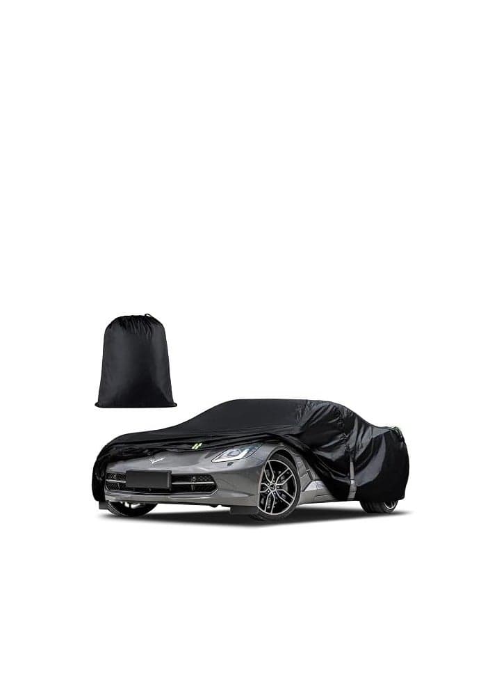 Car Cover Custom Fit for Chevrolet Corvette C4 C5 C6 C7 C8 1980–2025, Waterproof All Weather Full Exterior Cover Sun Snow Rain Protect with Door Zipper