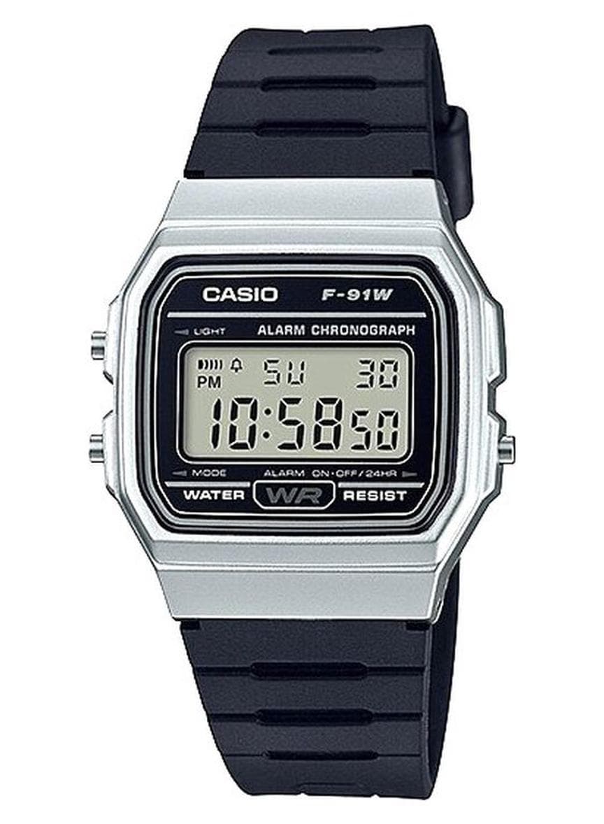 Men Youth Series Water Resistant Digital Watch F-91WM-7ADF - 34 mm - Black