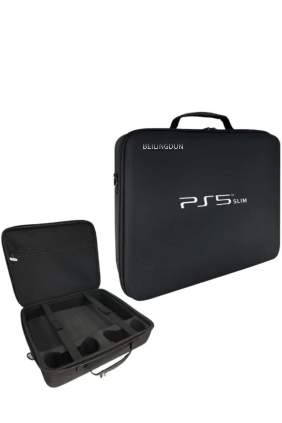 Protective Travel Bag for PS5 Slim Console Controller (Black)