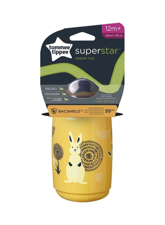 Sippee Trainer Cup Sippy Bottle For Toddlers, Leakproof 390ml, 12M+ - Assorted