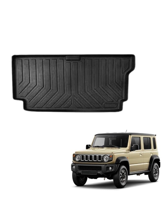 MOTOR FIT Trunk Mat for Suzuki Jimny 5 Door 2019–Present | Custom Fit Cargo Liner | Heavy-Duty All-Weather Protection | Anti-Slip Waterproof Design