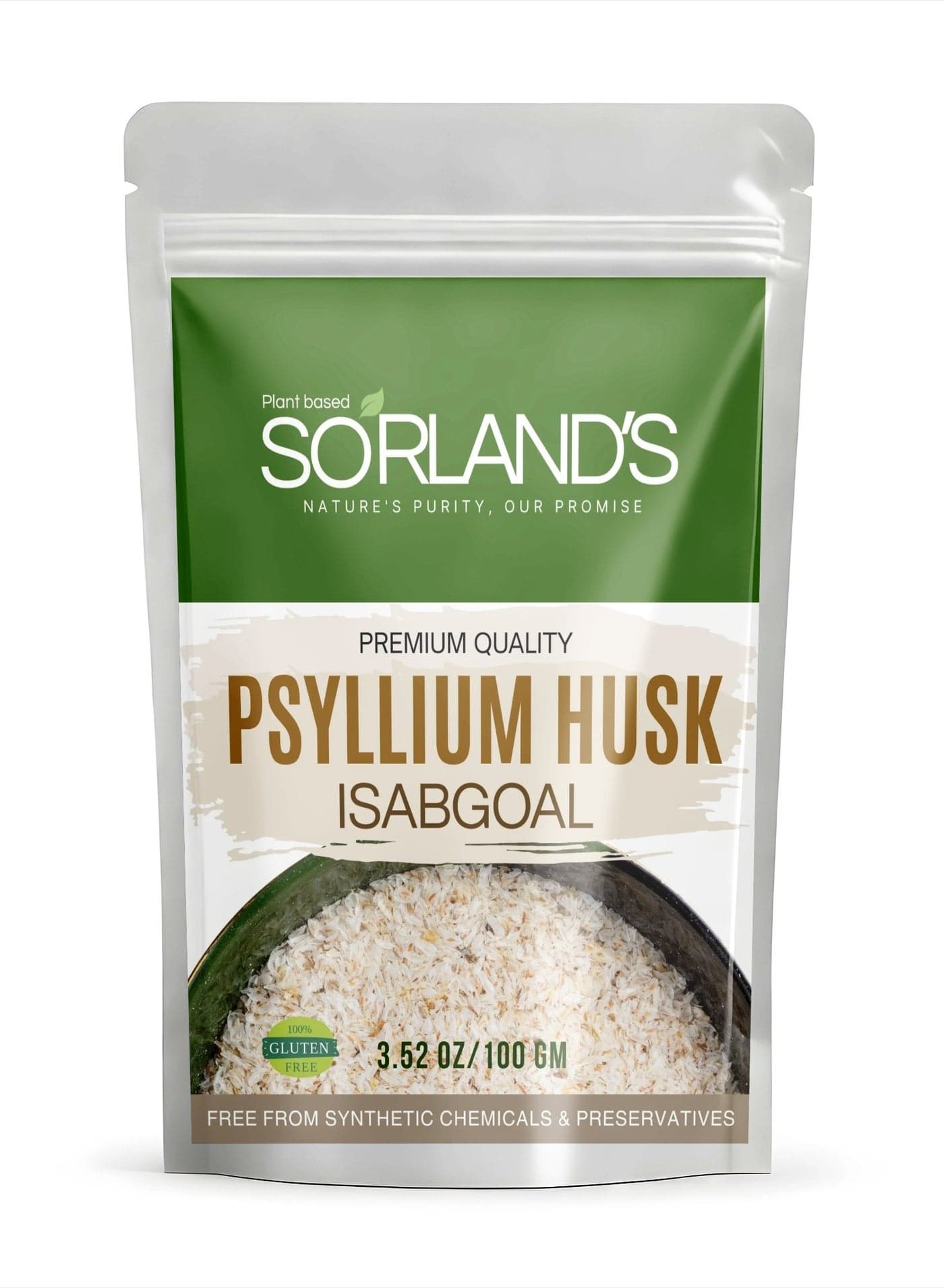 Psyllium Husk Powder-Isabgol (100g)– Ultra Premium Grade,100% Natural Dietary Fiber for Digestive Wellness