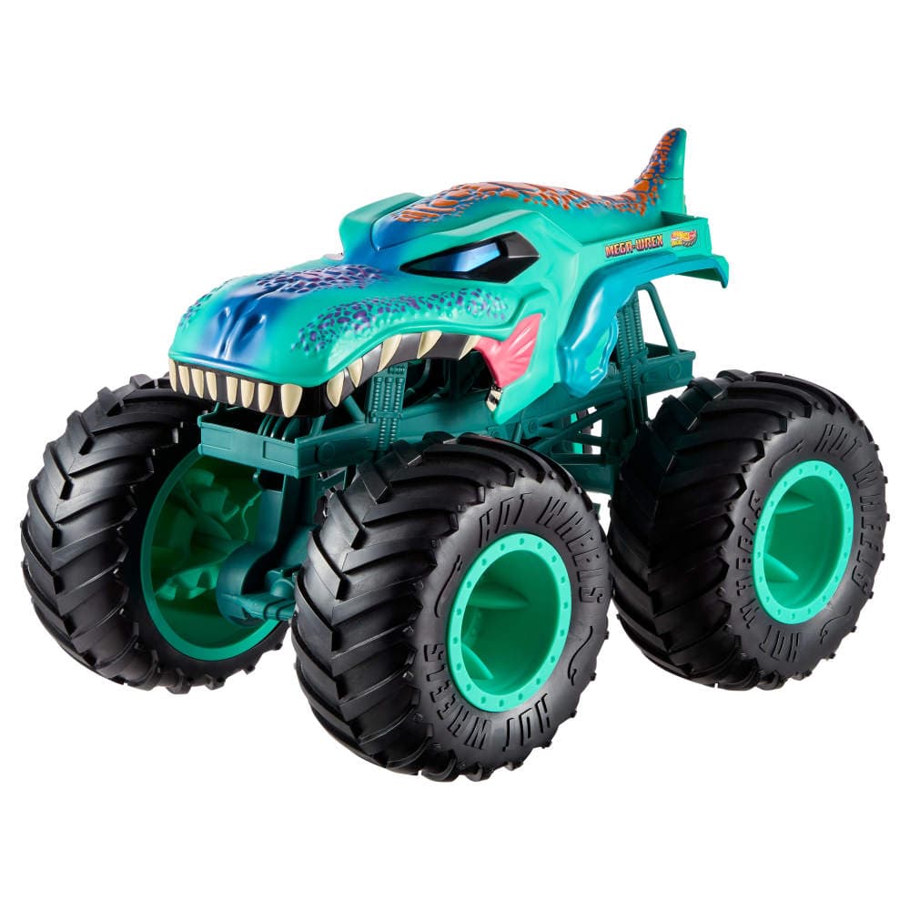 Hot Wheels Monster Trucks Toy Truck, Colossal Mega-Wrex Fan-Favorite Character with Big Wheels & Bright Detail, Monster Trucks Live