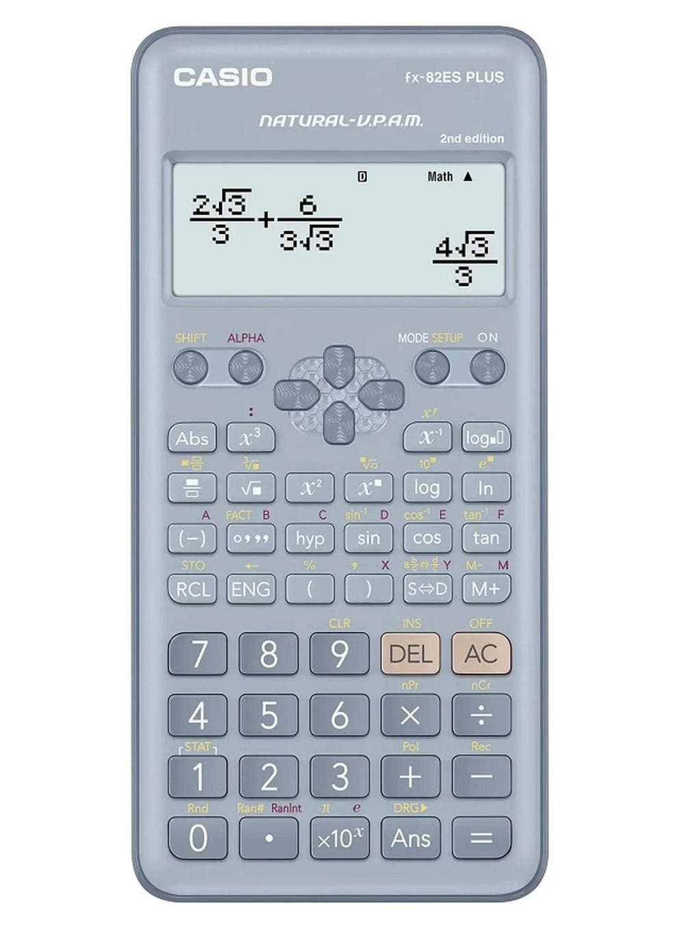 FX-82ESPLUS-2BUWDT Standard Scientific Calculator 10 + 2 digits 252 Functions Blue