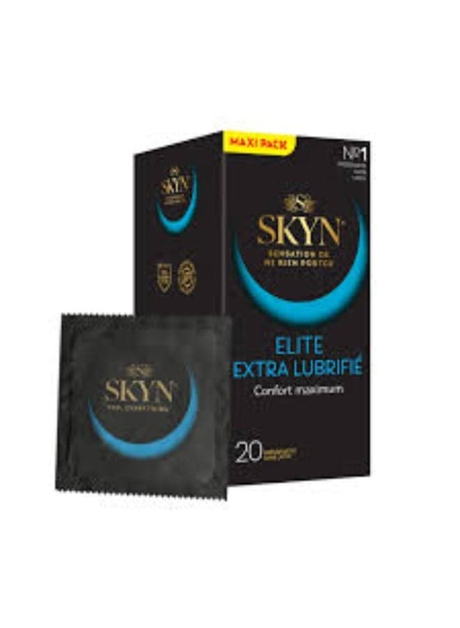 SKYN Elite Extra Lubricated Non-Latex Premium Comfort Wear 20PCS