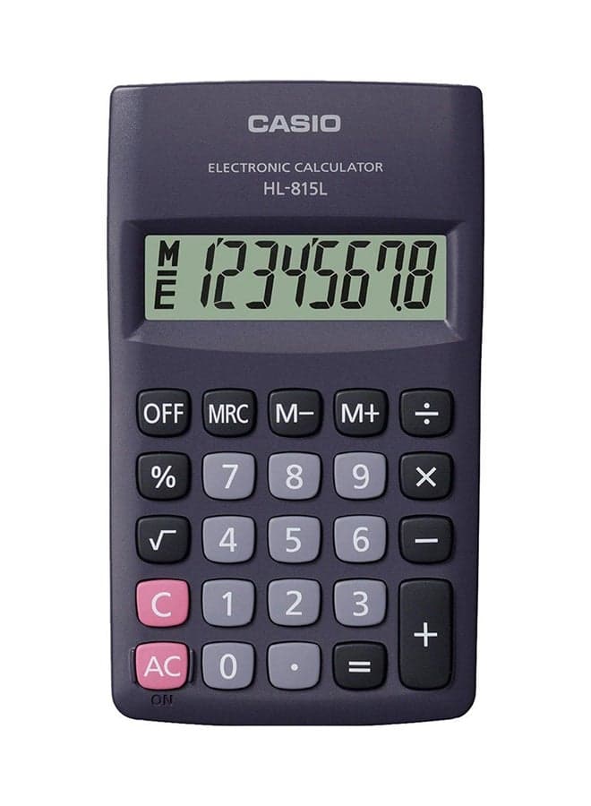 8-Digit Basic Calculator Black