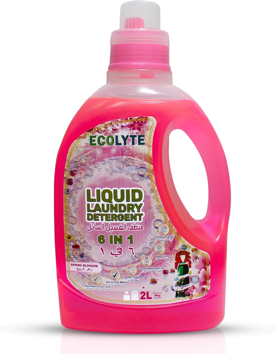 ECOLYTE+ Liquid Laundry Detergent - Spring Blossom, 2L