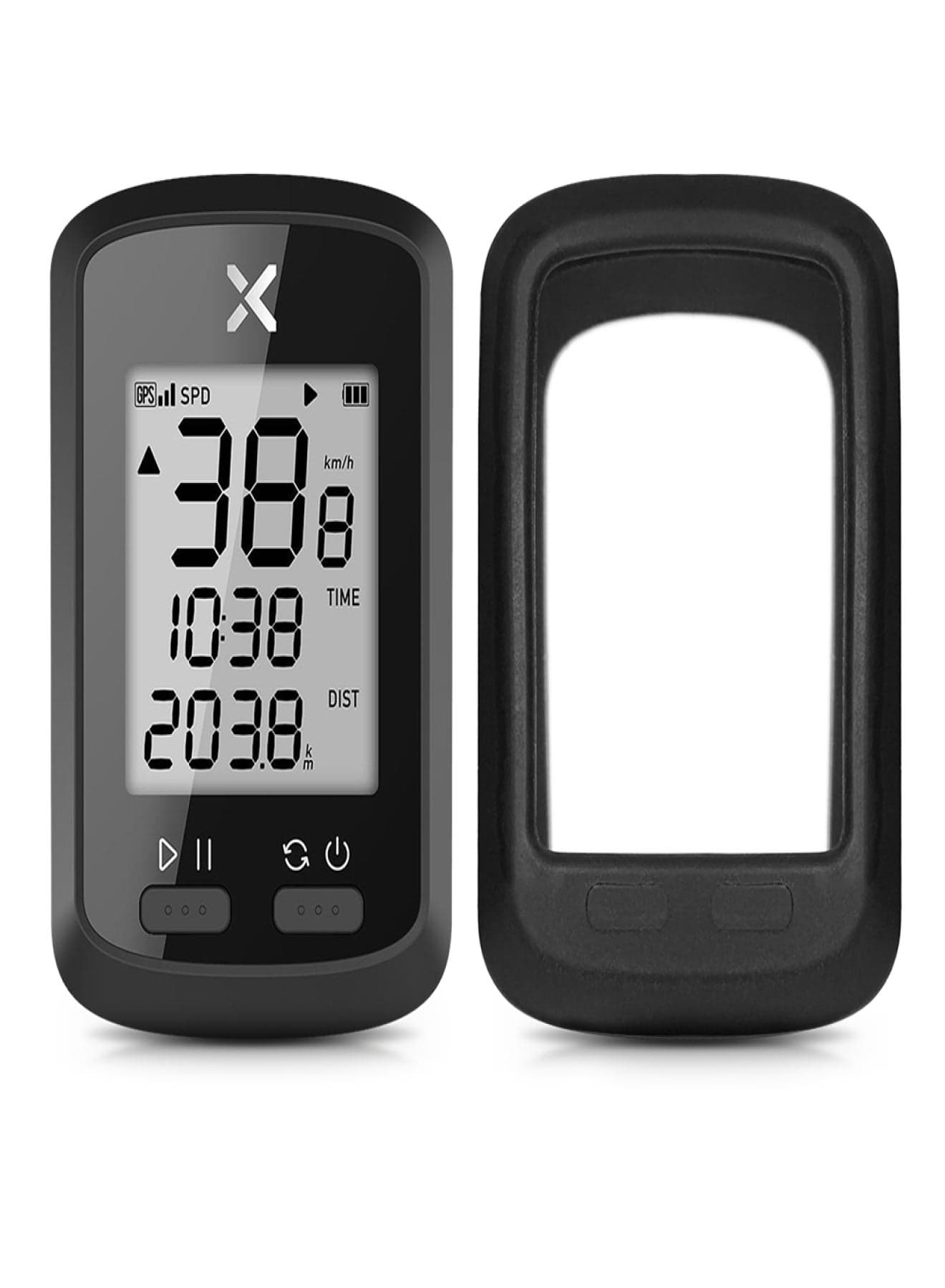 Smart GPS Cycling Computer Wireless Bike Computer Digital Speedometer IPX7 Accurate Bike Computer with Protective Cover