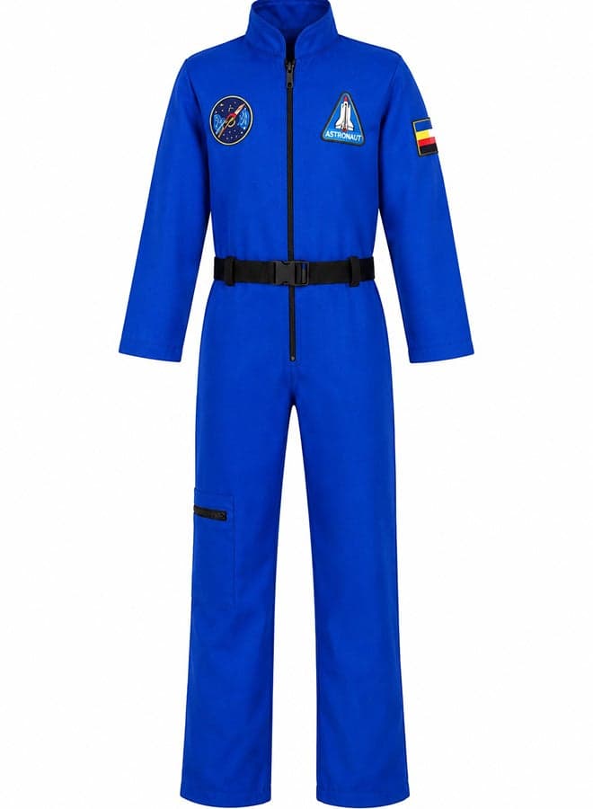 Kids Astronaut Costume Jumpsuit – Space Explorer Fancy Dress Outfit for Boys & Girls of age 6 to 7 years
