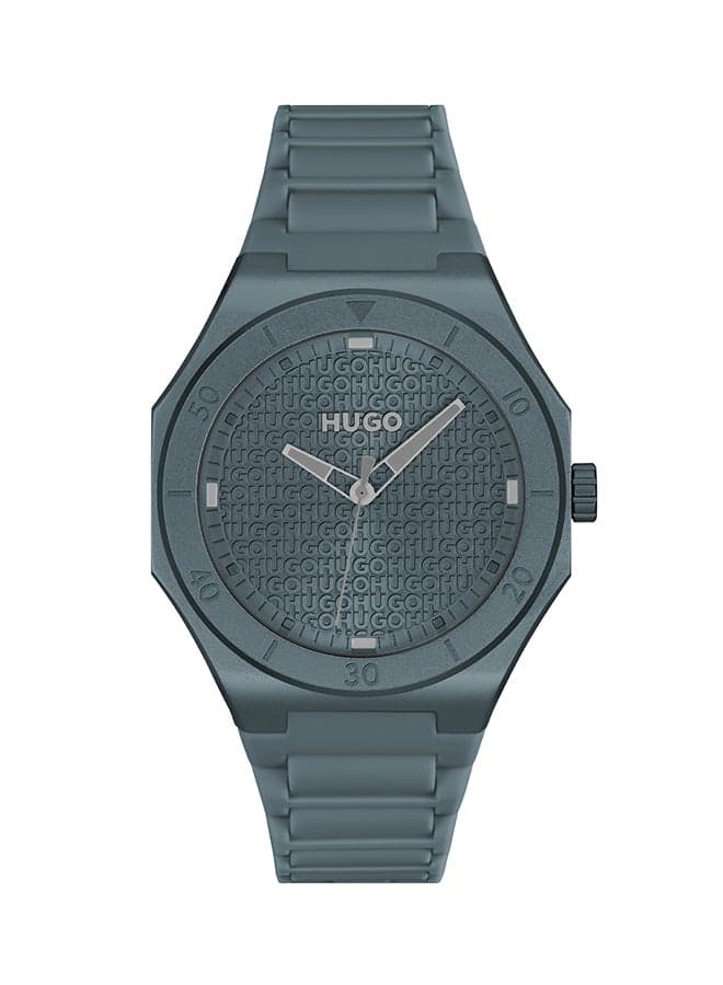 HUGO BOSS WATCH ROUND ANALOG MEN'S BLUE CASE WATCH - 1530393