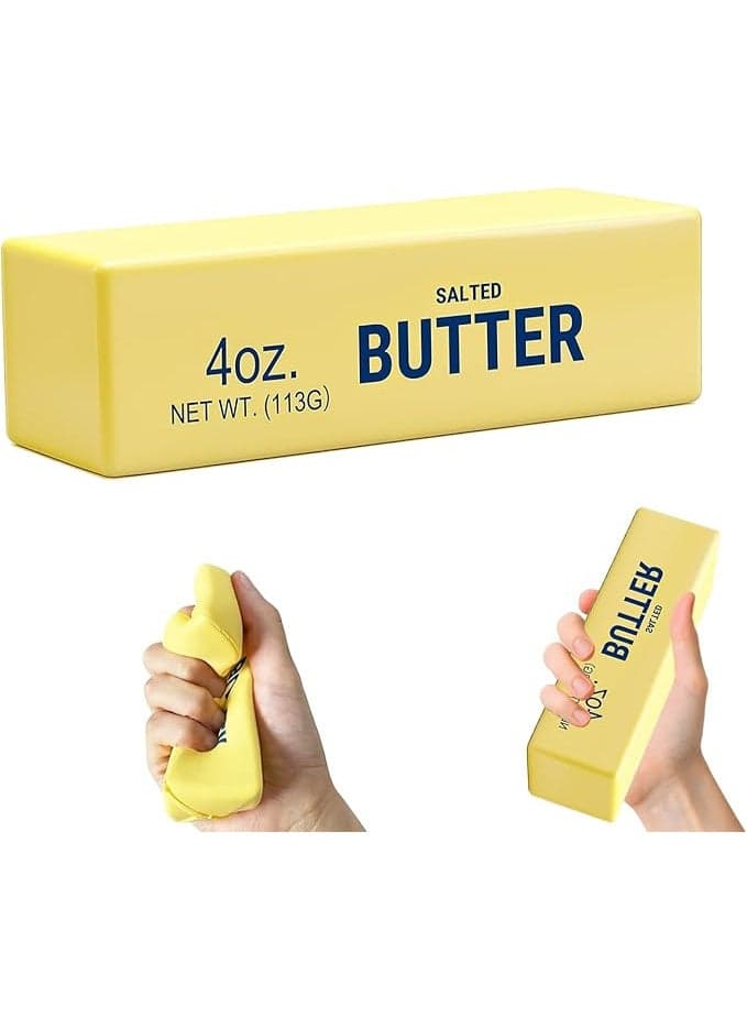 Butter Squishy, Squeeze Toys, Squishy Butter, Realistic Butter Stick Soft Squeeze Toys (Butter-1PCS)