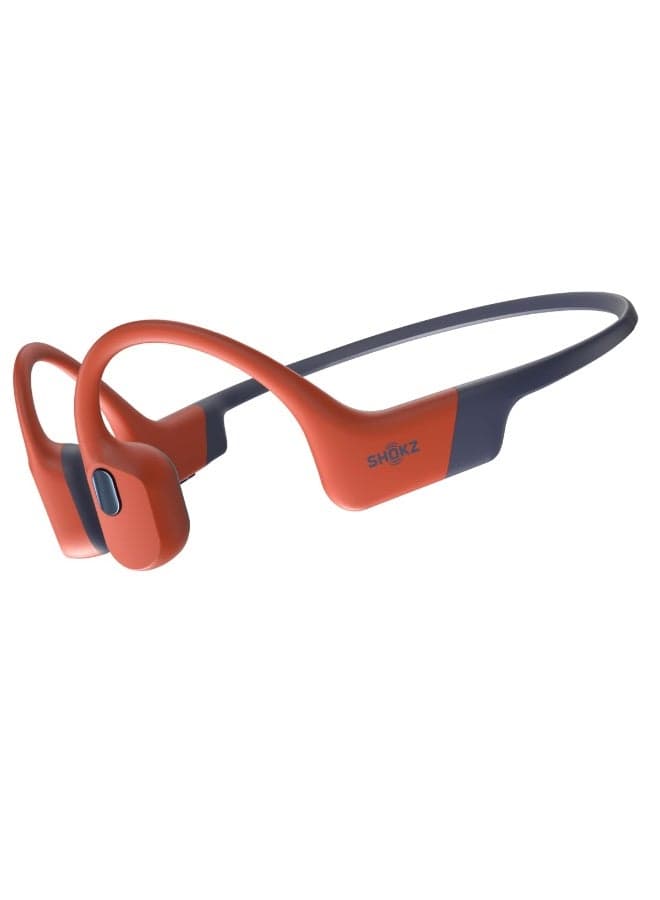 Openswim Pro Bone Conduction Sports Headphones,Ip68 Waterproof Open Ear Wireless Earphones With Bluetooth 5.4, 32Gb Of Mp3 Storage, Noise Canceling Mics, 9H Playtime For Running, Swimming- Red