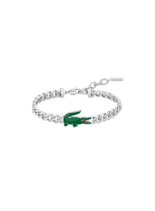 Arthor Collection Chain Bracelet For Men In Stainless Steel With A Crocodile-Shaped Charm - 2040226