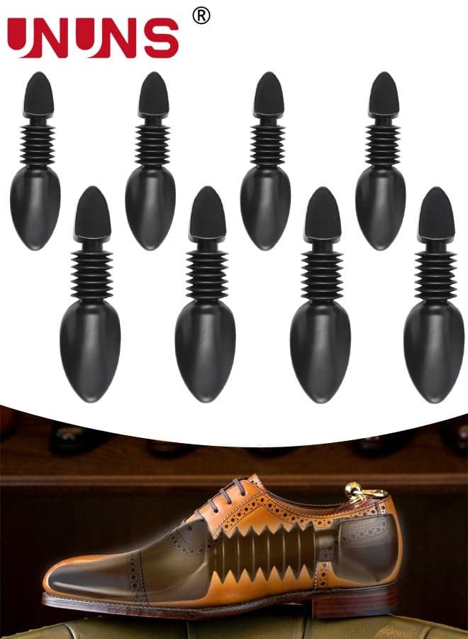 4 Pairs Shoe Stretcher,2 Sizes telescopic Shoe Expander,Widener Shoe Tree Extender for Women Men,Black