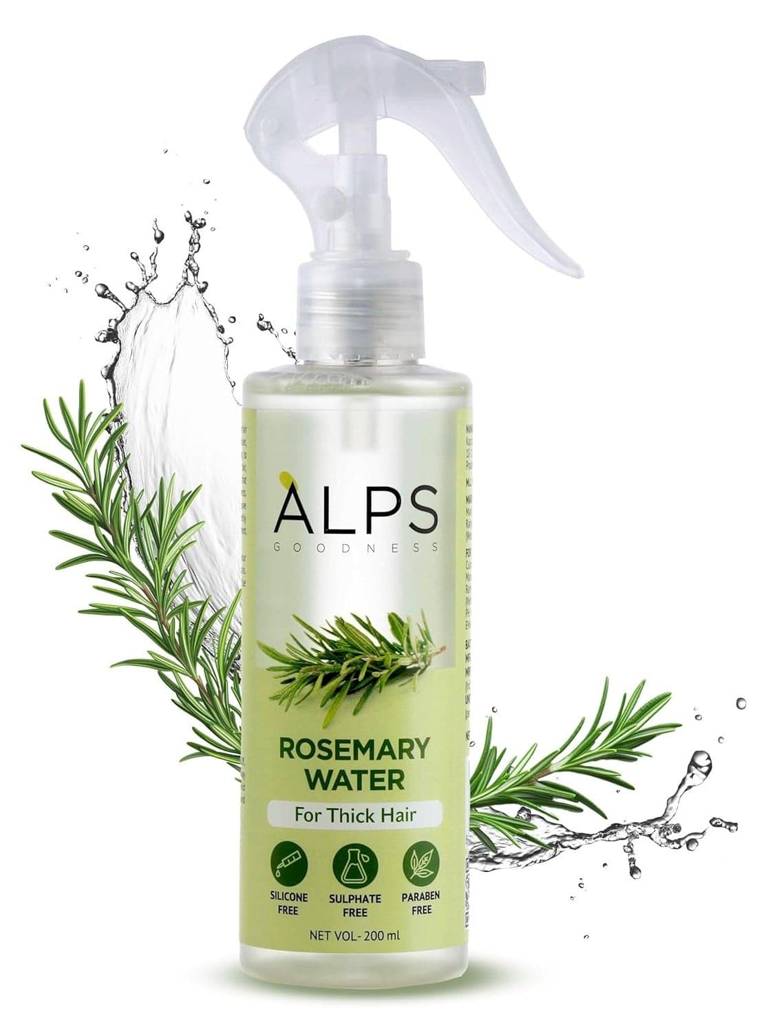 Rosemary Water Spray For Hair Growth (200 ml) | Hair Spray for Regrowth | Rosemary Hair Mist | Adds Shine | Helps Reduce Hairfall | Strengthens Hair | Suitable For All Hair Types