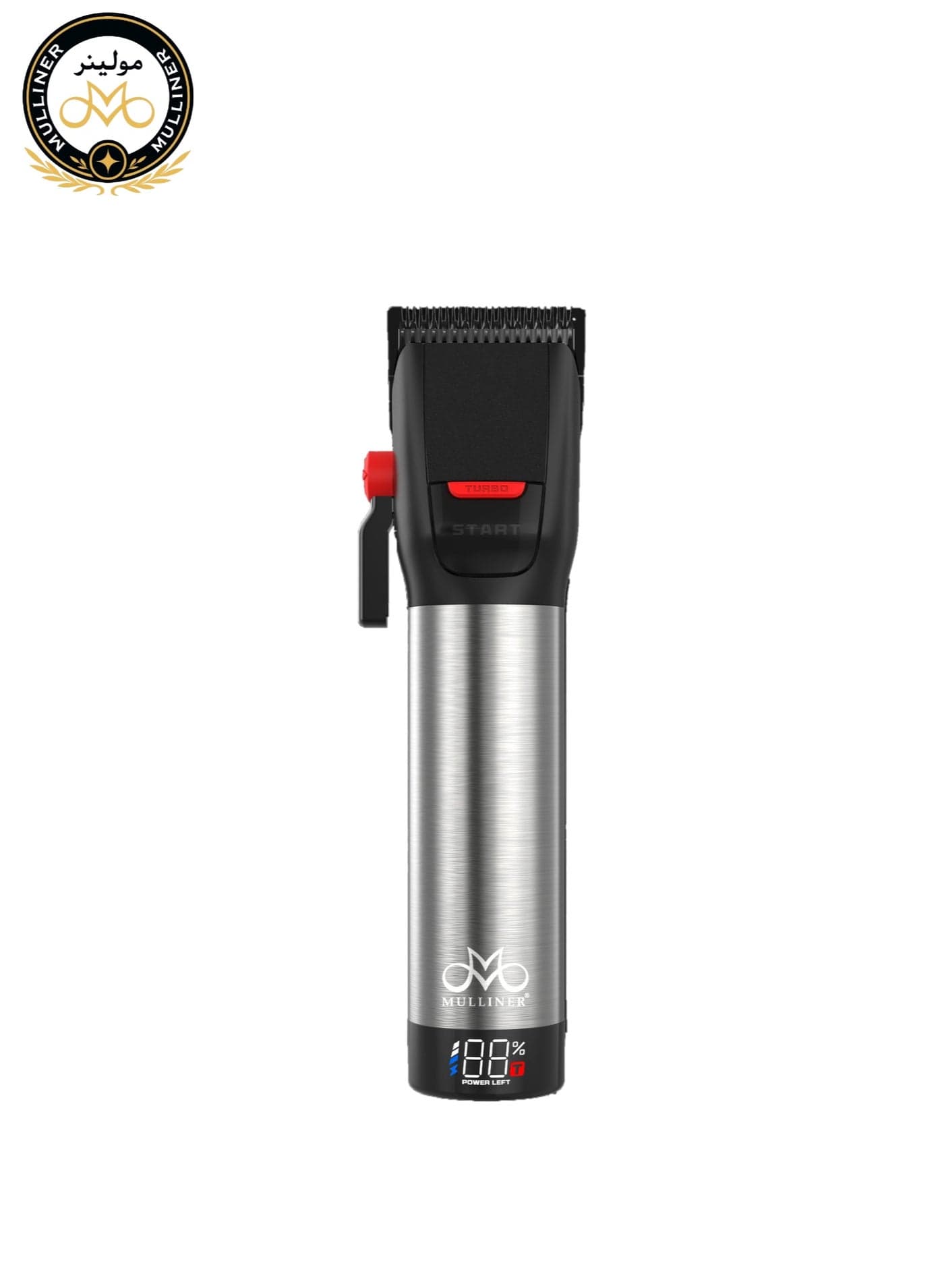 MULLINER S1 Professional Hair Clipper | Turbo Speed, Digital Display, Adjustable 1–19mm, 2000mAh Lithium Battery