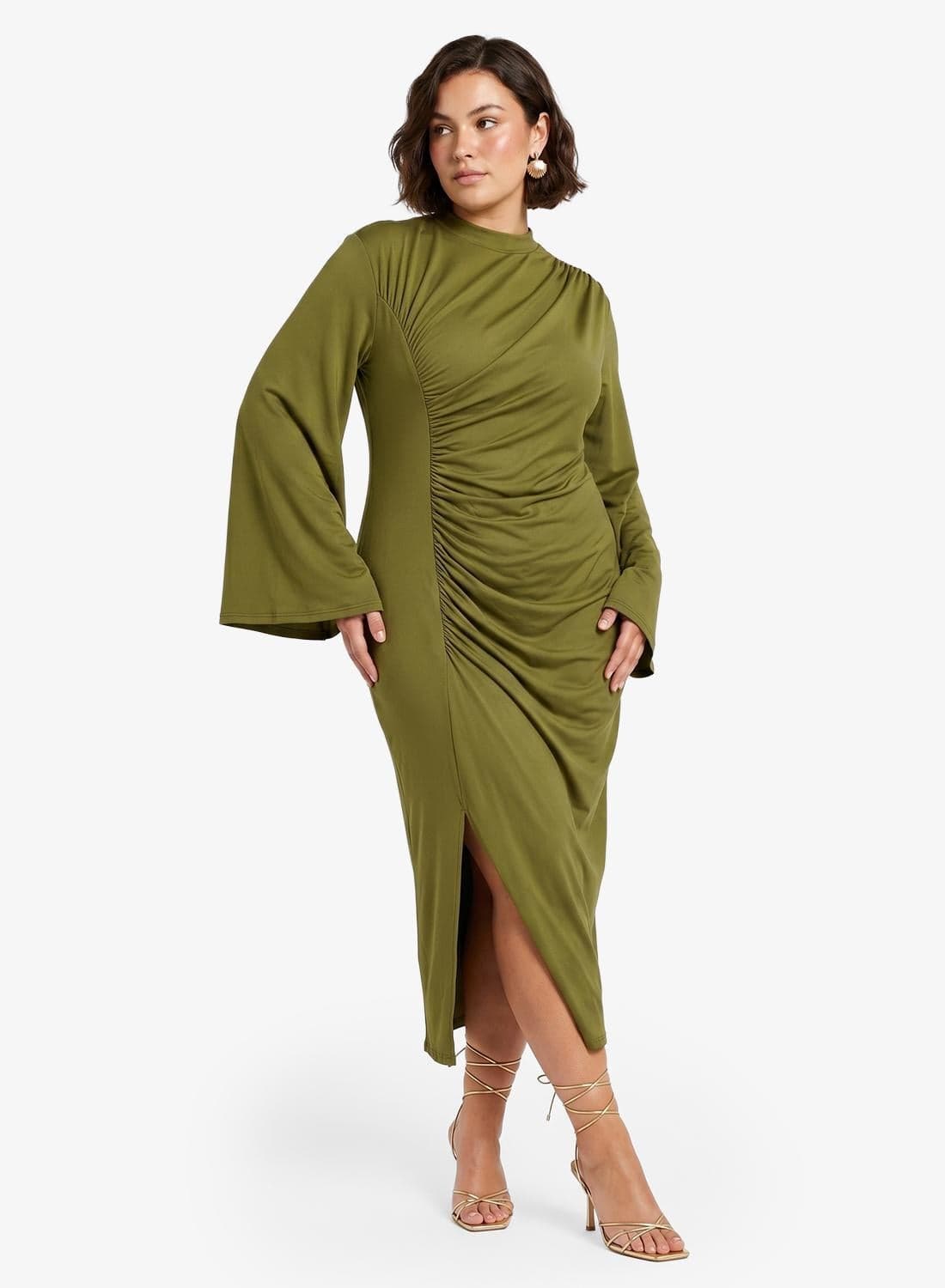 Gather Detail Maxi Dress
