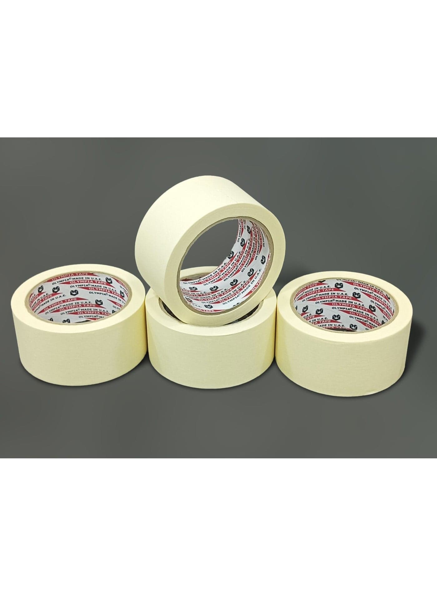 Crepe Paper Masking Tapes 2" (48mm) X 30Yards (27.43Meters) - Premium Painters Grade for Home, Office, Labeling and Packing. Pack of 4